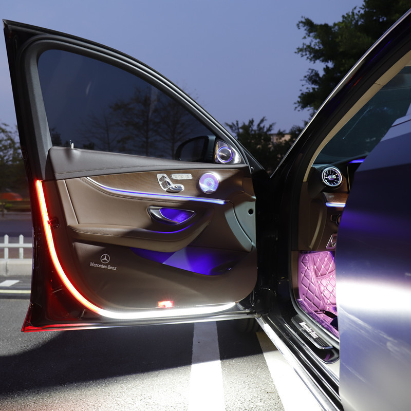 Car Led Strip 12V Waterproof - รถตกแต่งประตูยินดีต้อนรับแถบไฟ Strobe กระพริบไฟความปลอดภัย 12V 120 ซม.LED