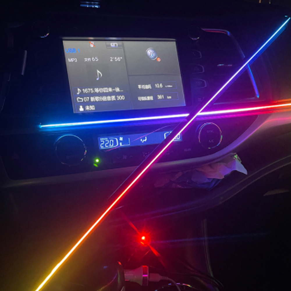 Car Dashboard Light Fiber Optic - 110 ซม./75 ซม./35 ซม.สําหรับ LED Strip
