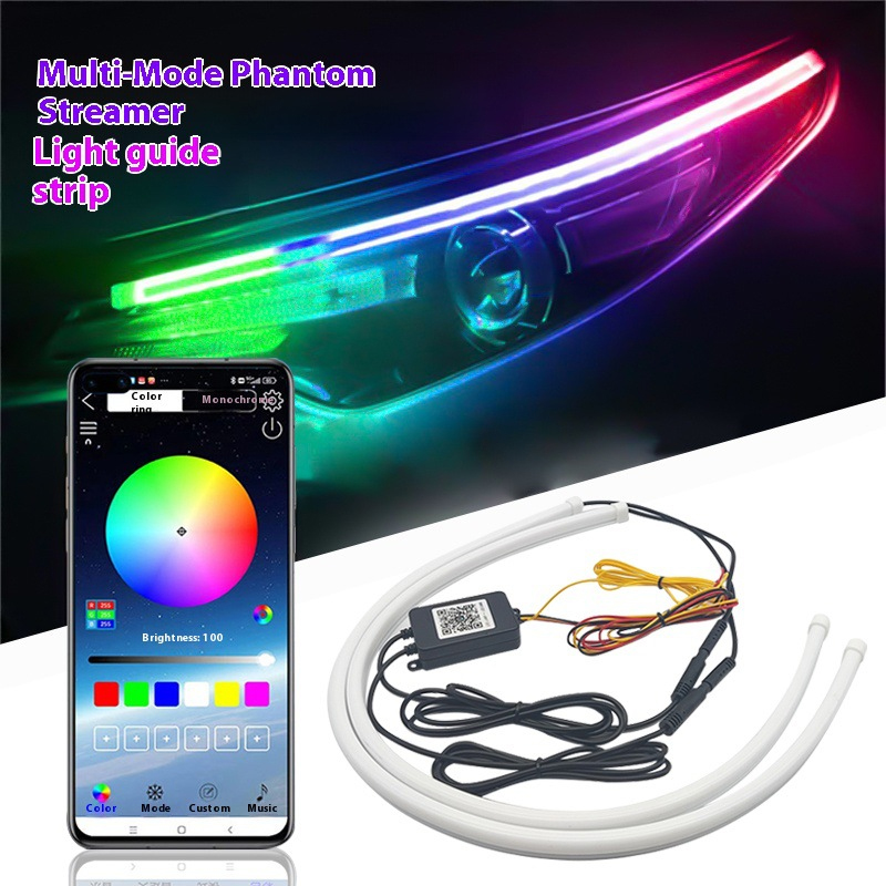 Car Led Strip 12V Waterproof - ไฟ LED สำหรับรถยนต์ 2 ชิ้น แบบยืดหยุ่น