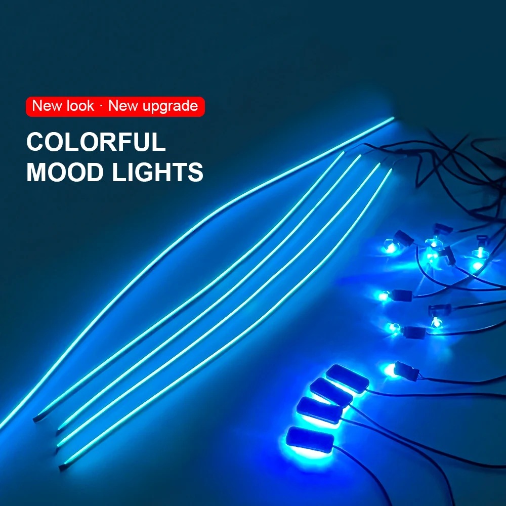 Car Ambient Light Door Panel Acrylic - แถบไฟ LED อะคริลิกสร้างบรรยากาศ RGB สำหรับตกแต่งรถยนต์ ไฟตกแต่งประตู