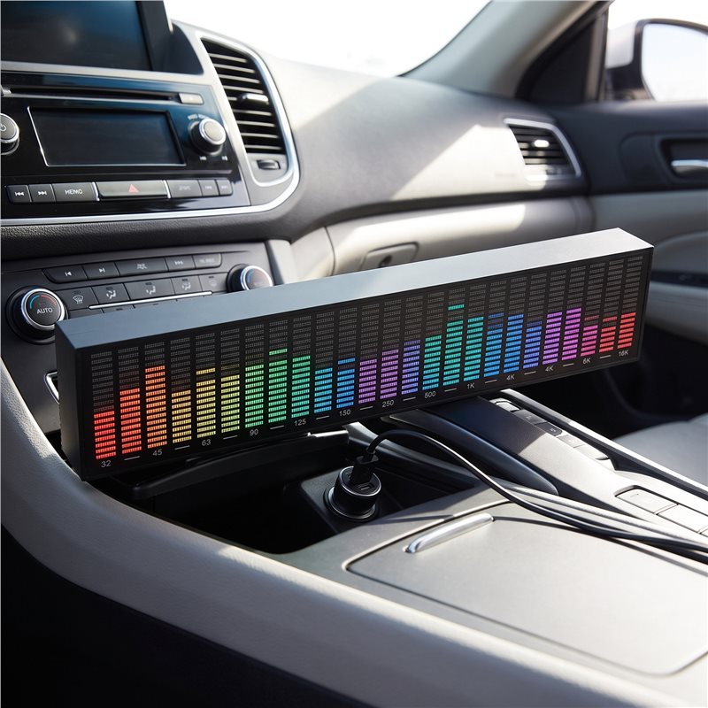 Car Ambient Light Sound Activated - ABJF-โคมไฟ LED ควบคุมเสียงสำหรับรถยนต์ ไฟบรรยากาศตามจังหวะเพลง เปิดใช้งานด้วยเสียง