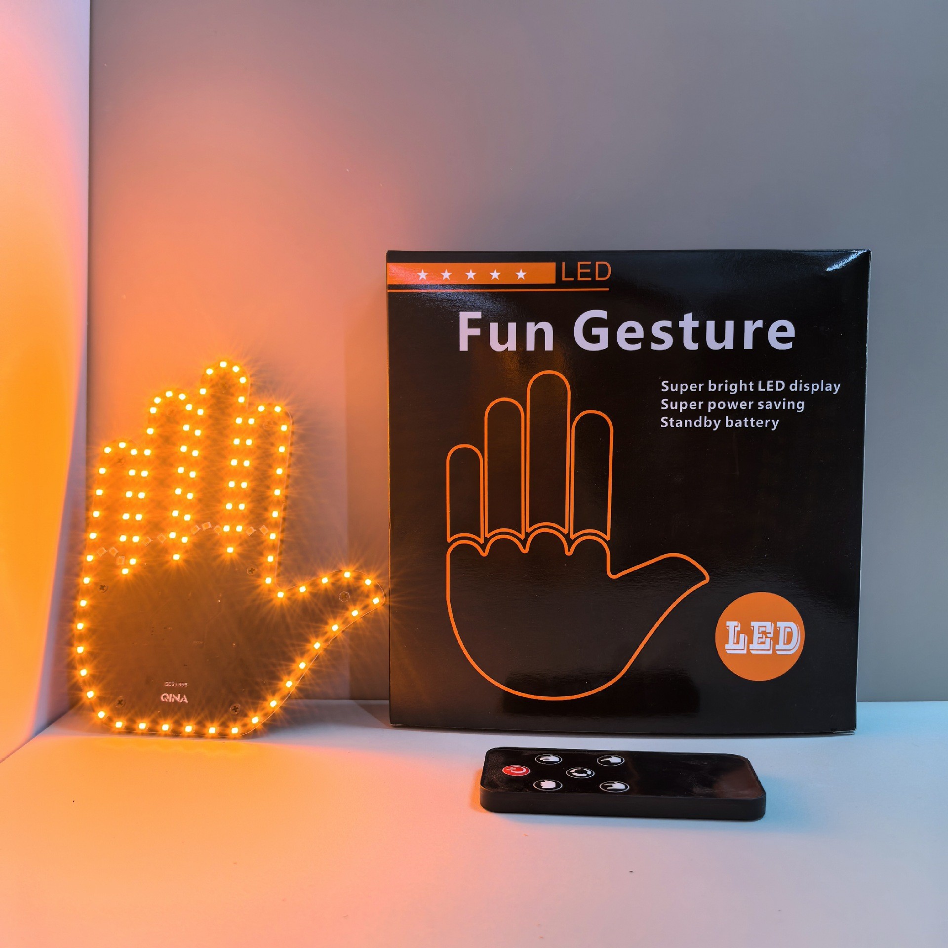 รถ LED ไฟนิ้วมือรถตลกภายในพร้อ - Car Ambient Light Kit With Remote บทวิจารณ์และราคา