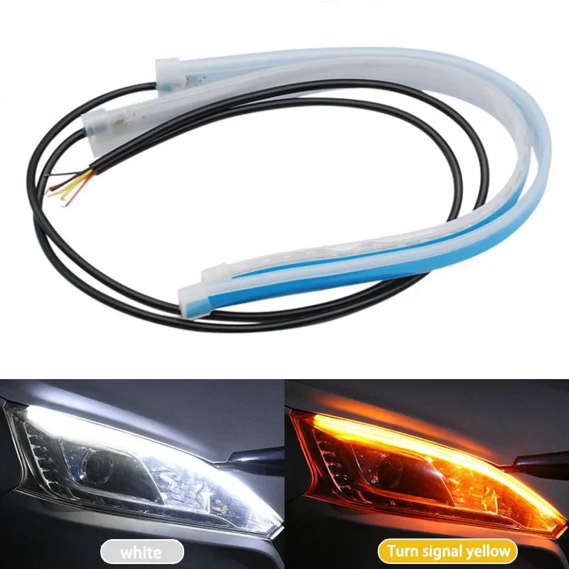 1 คู่ 12V LED DRL รถไฟวิ่งกลาง - Car Led Strip 12V Waterproof บทวิจารณ์และราคา