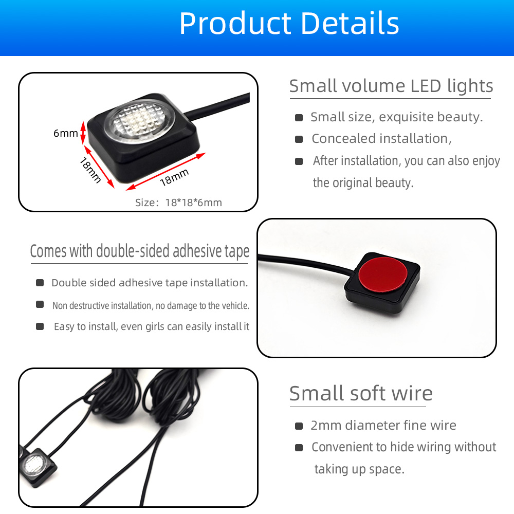 ไฟใต้ที่นั่งในรถยนต์แบบเสียบ T - Car Footwell Light Rgb Bluetooth บทวิจารณ์และราคา