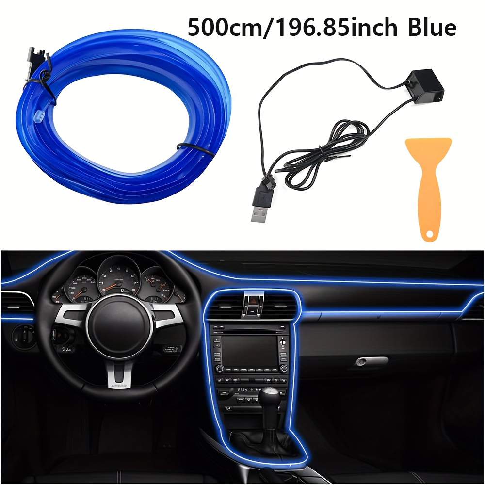 ไฟตกแต่งภายในรถยนต์ 5 เมตร RGB - Car Dashboard Light Fiber Optic บทวิจารณ์และราคา
