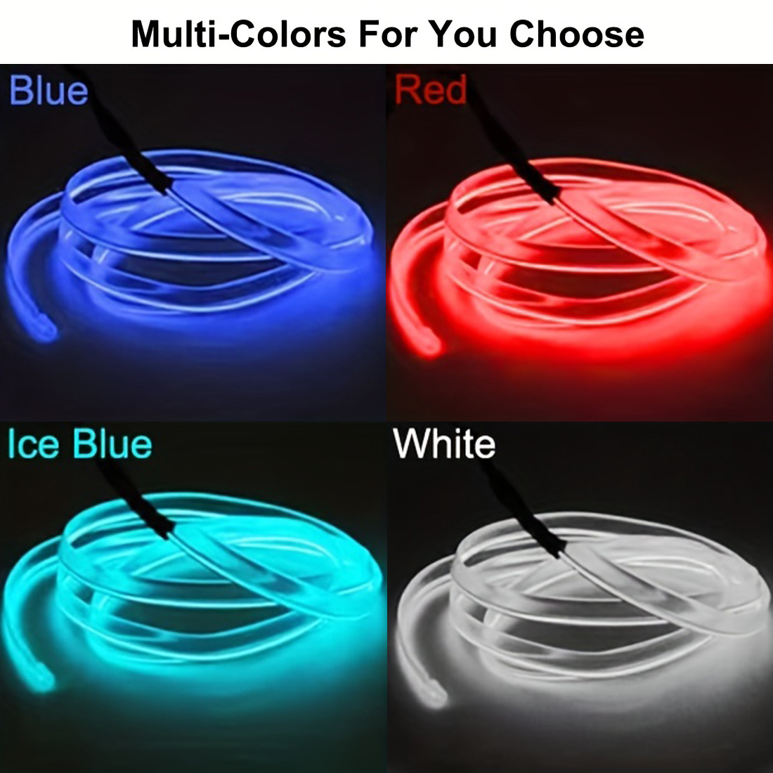 ไฟตกแต่งภายในรถยนต์ 5 เมตร RGB - Car Dashboard Light Fiber Optic บทวิจารณ์และราคา