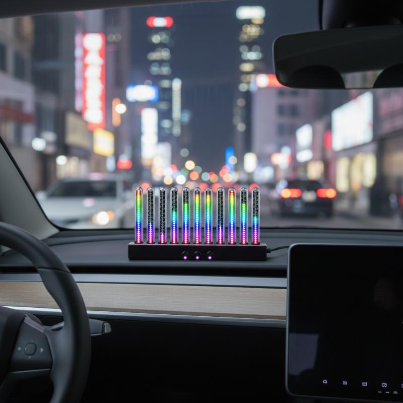ไฟ LED แถบแสงไล่เฉดสีแบบไดนามิ - Car Ambient Light Sound Activated บทวิจารณ์และราคา