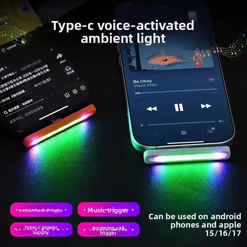 ไฟ RGB ขนาดเล็กแบบ USB-C ที่ปร - Car Ambient Light Sound Activated บทวิจารณ์และราคา