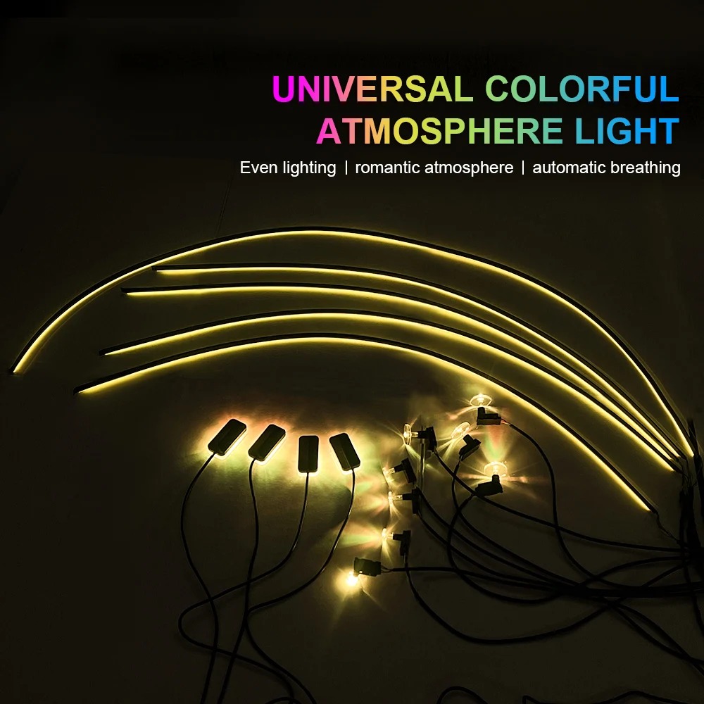 แถบไฟ LED อะคริลิกสร้างบรรยากา - Car Ambient Light Door Panel Acrylic บทวิจารณ์และราคา
