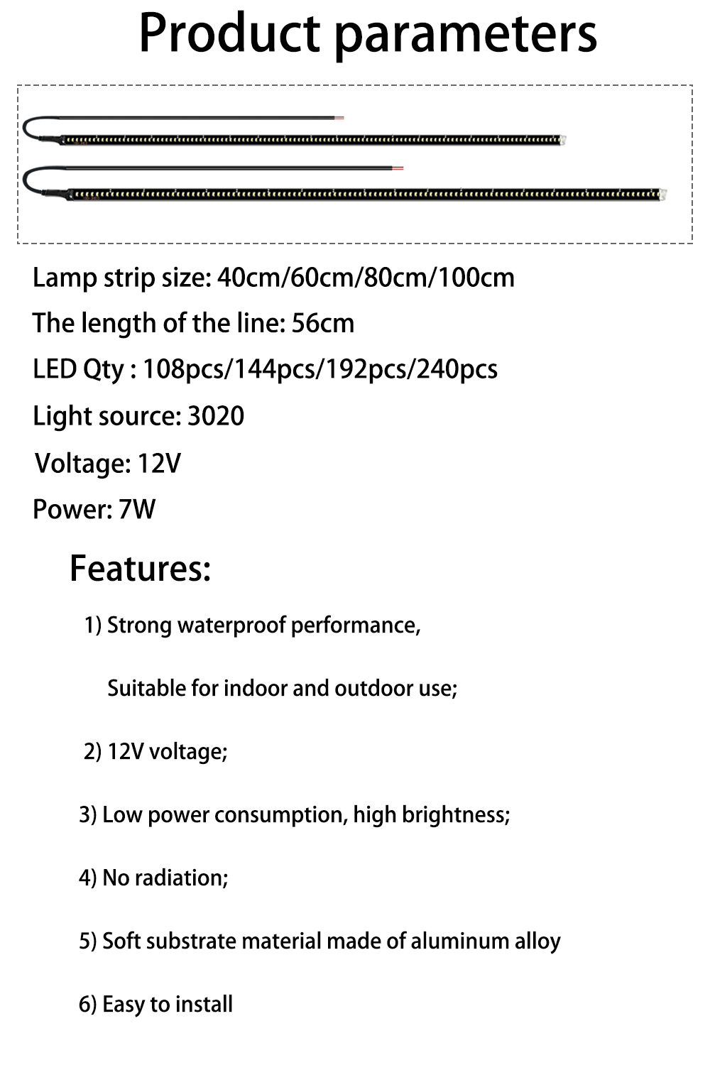 2 ชิ้นไฟ LED ด้านข้างรถ, 17.8  - Car Led Strip 12V Waterproof บทวิจารณ์และราคา