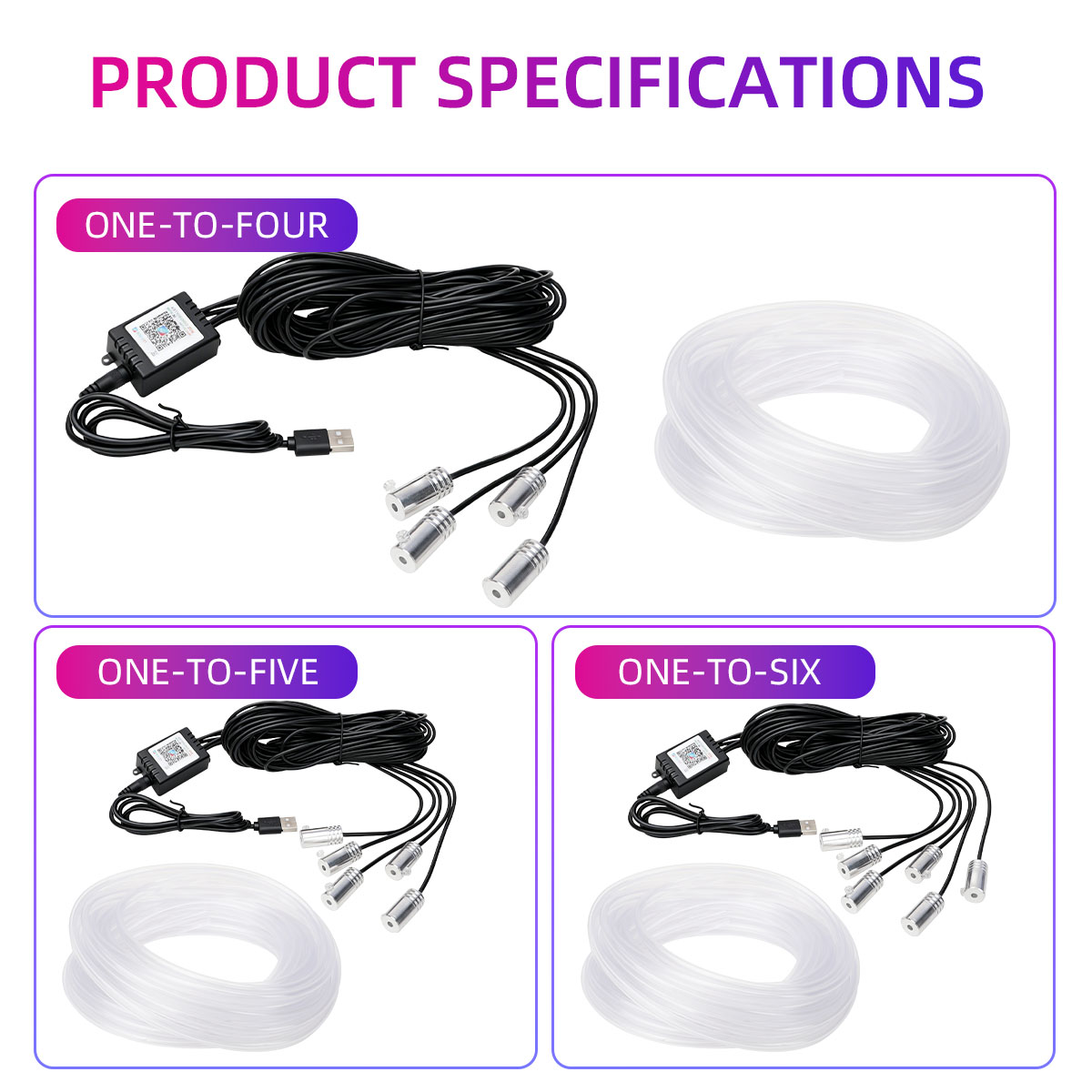 ไฟตกแต่งภายในรถยนต์ 4/5/6in1 ไ - Car Dashboard Light Fiber Optic บทวิจารณ์และราคา