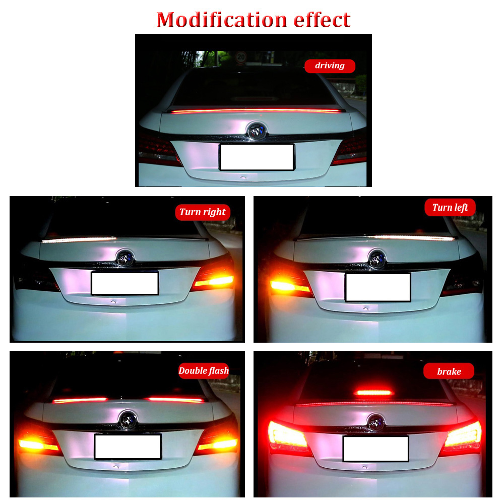 แบบไดนามิก 120 ซม.รถคาร์บอนสีด - Car Led Strip 12V Waterproof บทวิจารณ์และราคา