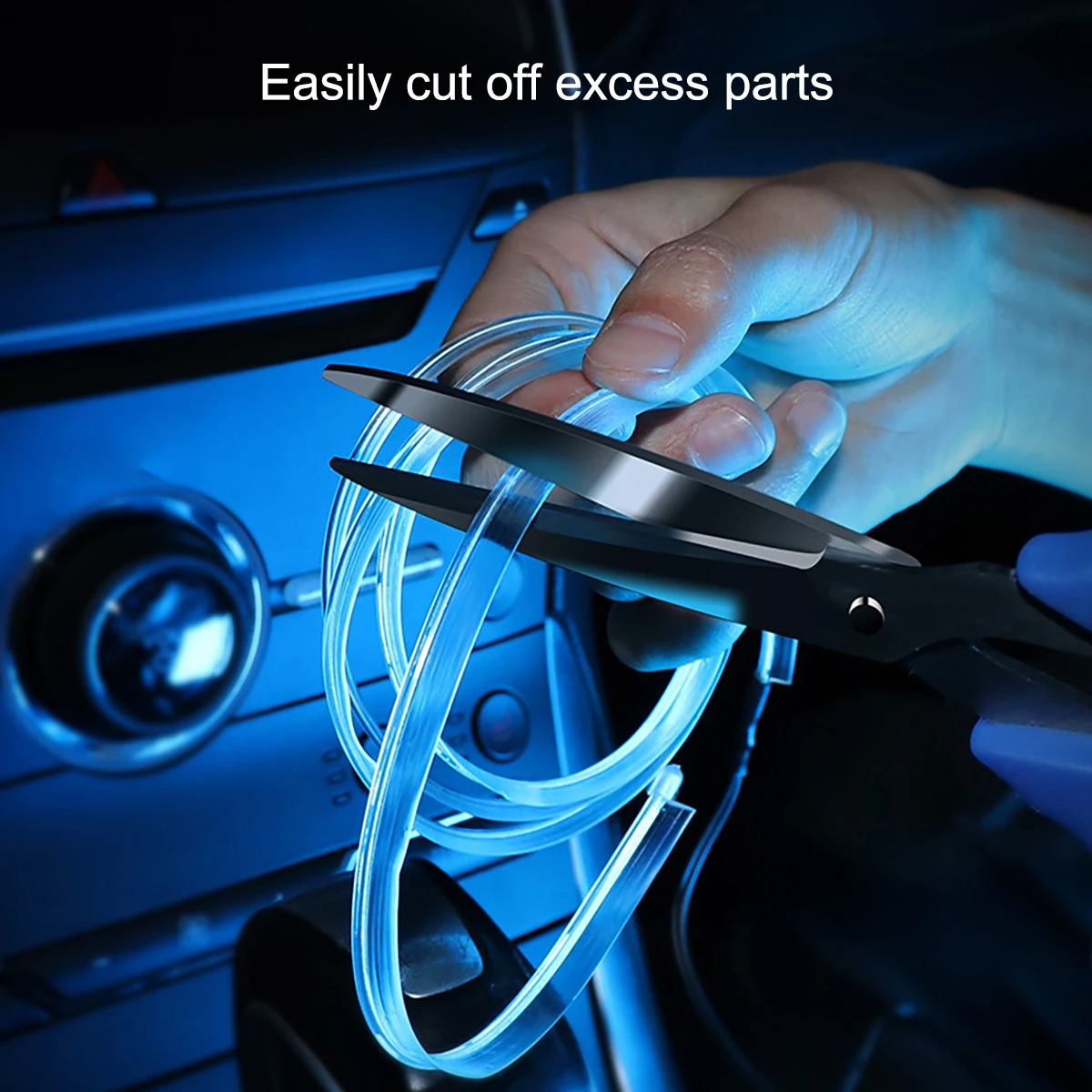 สภาพแวดล้อมรถยนต์ El ลวด LED U - Car Interior Neon Light Usb บทวิจารณ์และราคา