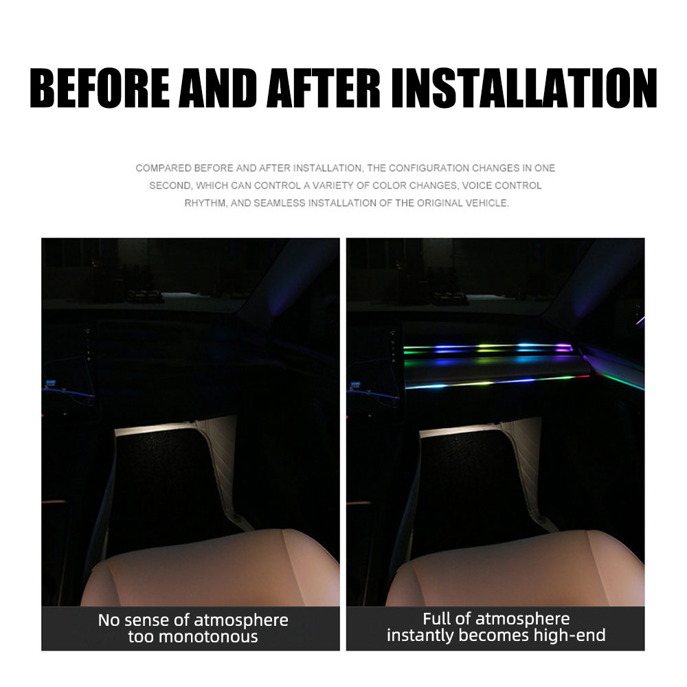 6/10 ใน 1 รถ LED Ambient ไฟ RG - Car Ambient Light Kit With Remote บทวิจารณ์และราคา