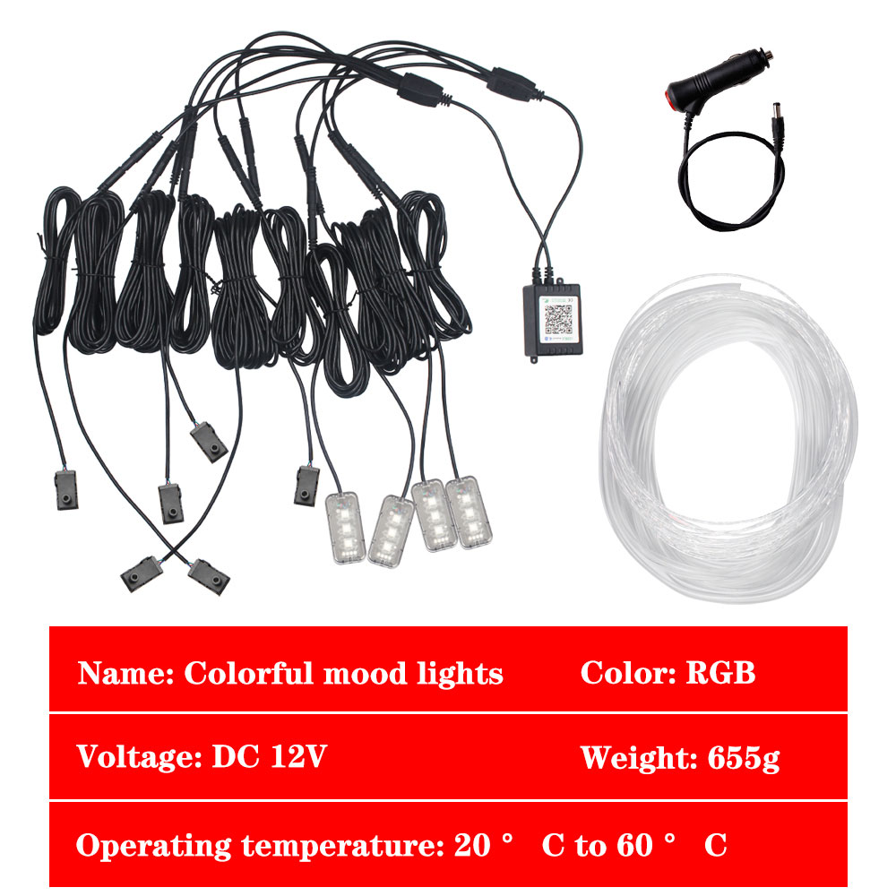 อุปกรณ์ตกแต่งภายในรถยนต์ 9/10i - Car Dashboard Light Fiber Optic บทวิจารณ์และราคา