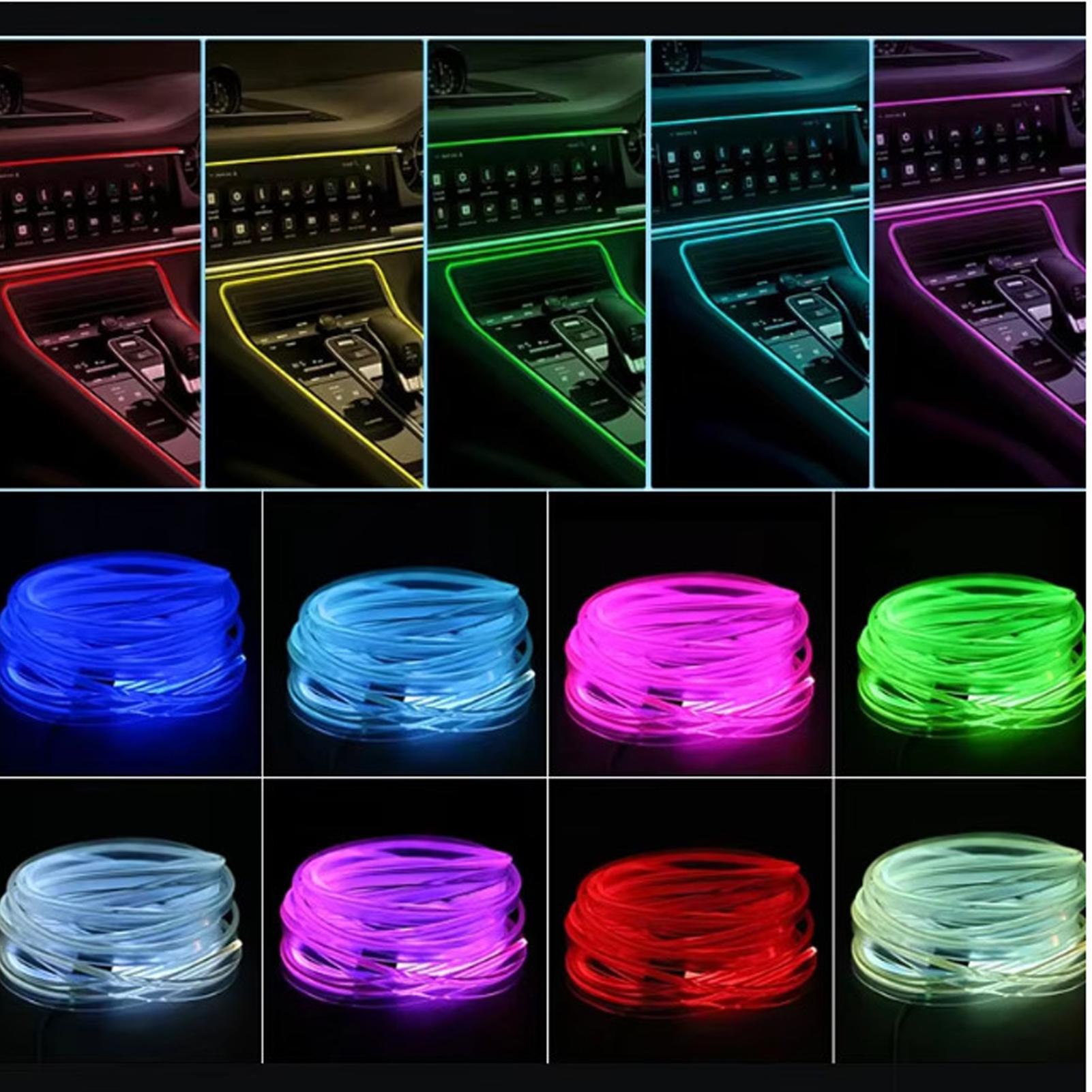 ไฟตกแต่งภายในรถยนต์แบบ USB ควบ - Car Ambient Light Sound Activated บทวิจารณ์และราคา