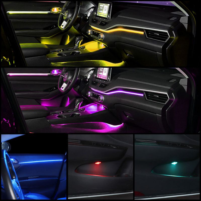 ไฟตกแต่งภายในรถยนต์ LED 64 สี  - Car Dashboard Light Fiber Optic บทวิจารณ์และราคา