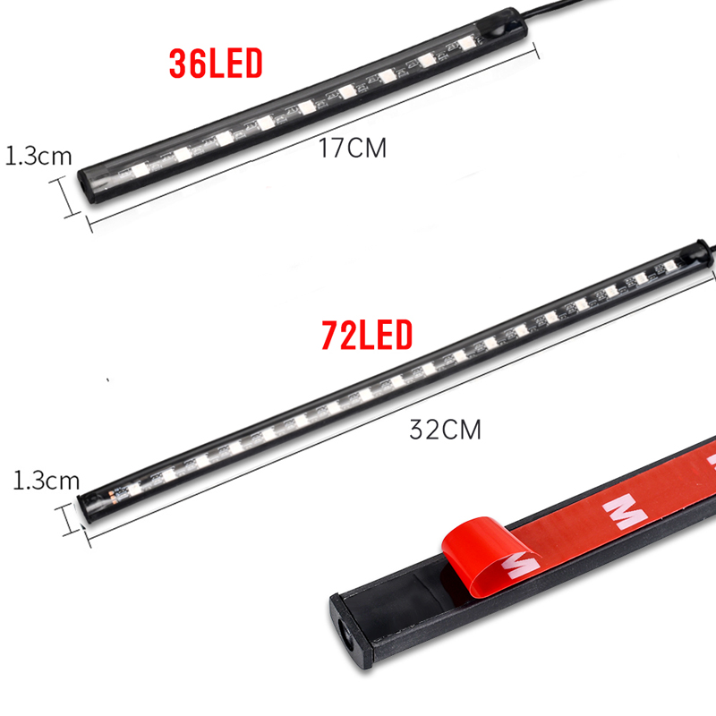 APP LED รถจักรยานยนต์รถบรรยากา - Car Led Strip 12V Waterproof บทวิจารณ์และราคา