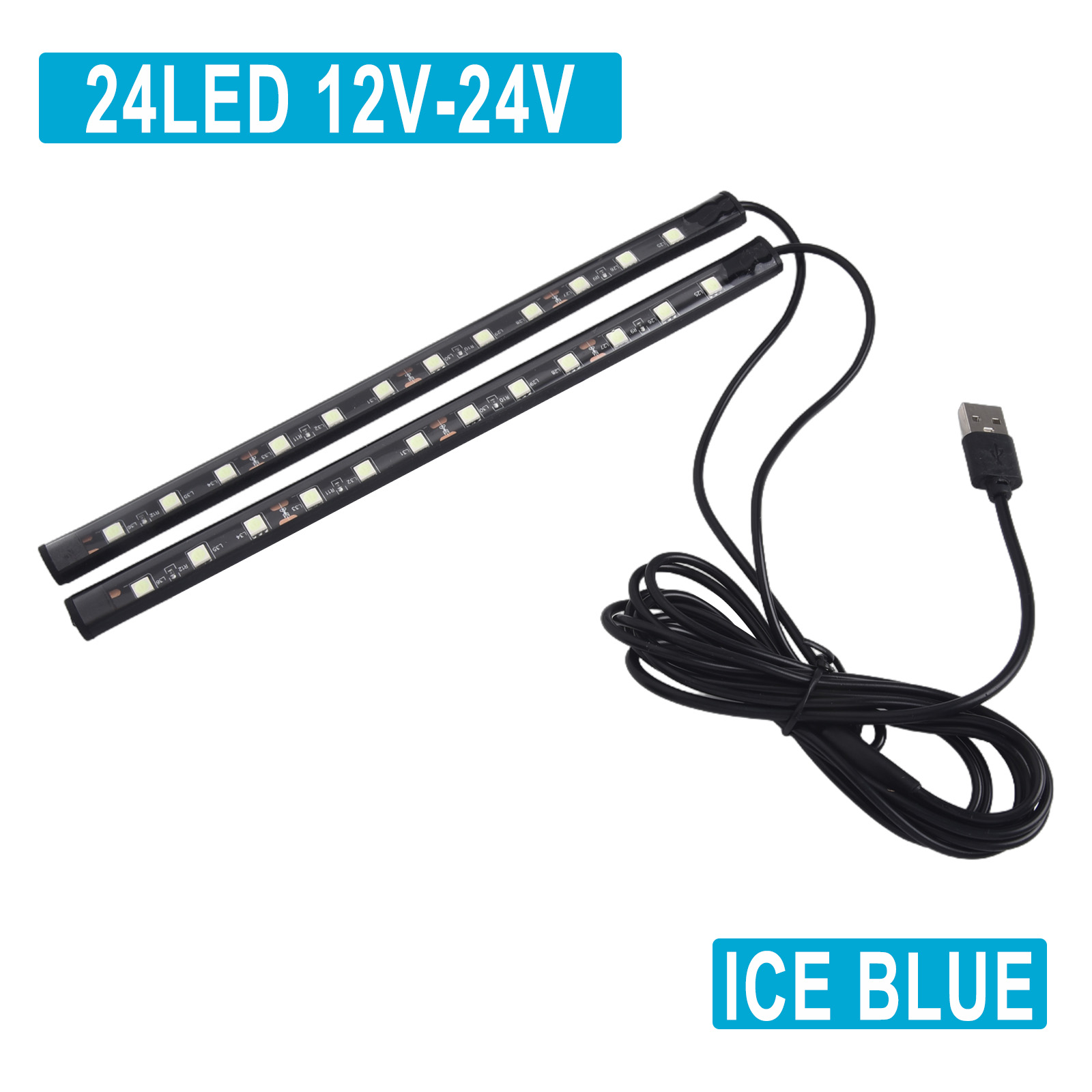 ไฟ LED สำหรับพื้นรถยนต์ 1.3 เม - Car Interior Led Strip App Control บทวิจารณ์และราคา