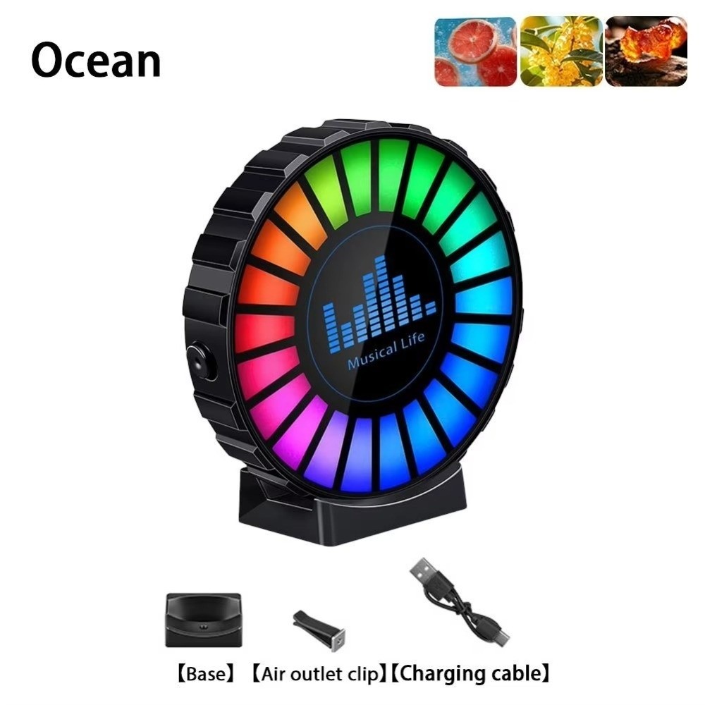 ไฟบรรยากาศในรถยนต์แบบชาร์จได้  - Car Ambient Light Sound Activated บทวิจารณ์และราคา