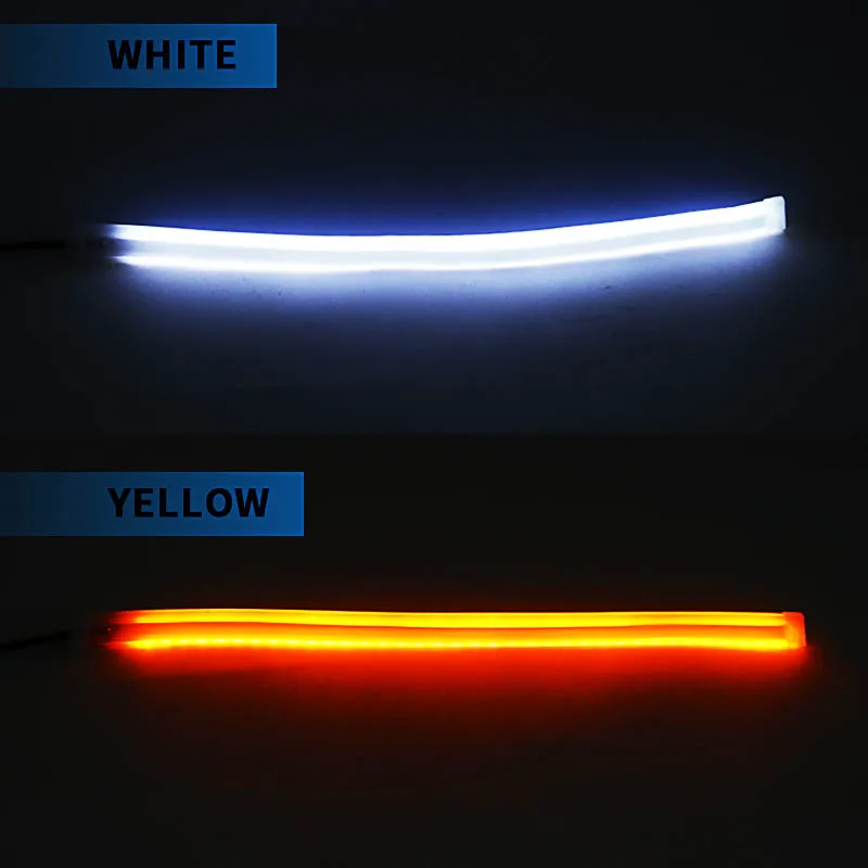 2 PCS DRL รถ LED ไฟวิ่งกลางวัน - Car Led Strip 12V Waterproof บทวิจารณ์และราคา