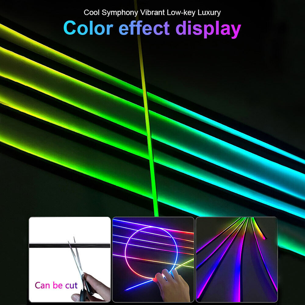 22 In 1 LED Strip Symphony Amb - Car Dashboard Light Fiber Optic บทวิจารณ์และราคา