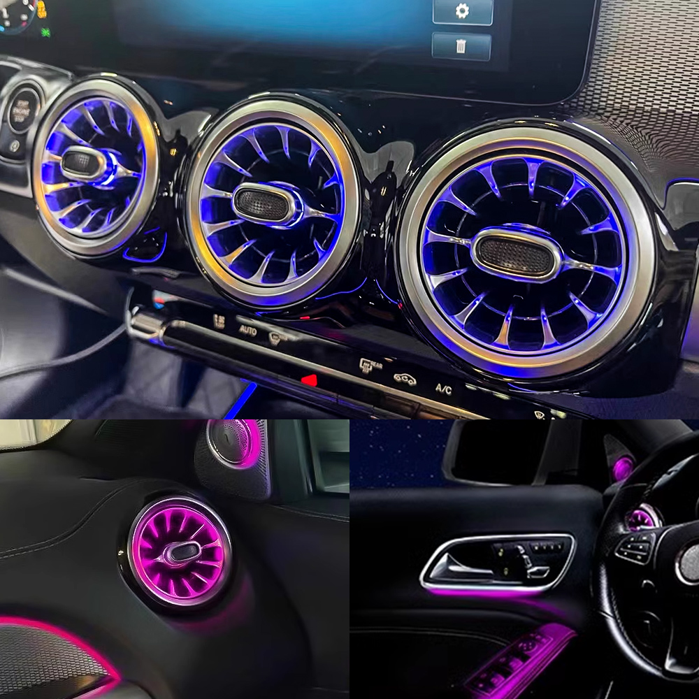 สําหรับ Benz W176 W117 W156 X1 - Car Ambient Lighting 64 Color บทวิจารณ์และราคา