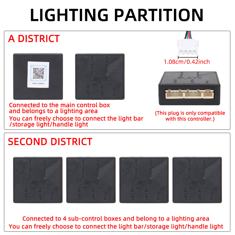 6/18ใน1 RBG 64สีไฟภายในรถอะคริ - Car Ambient Lighting 64 Color บทวิจารณ์และราคา