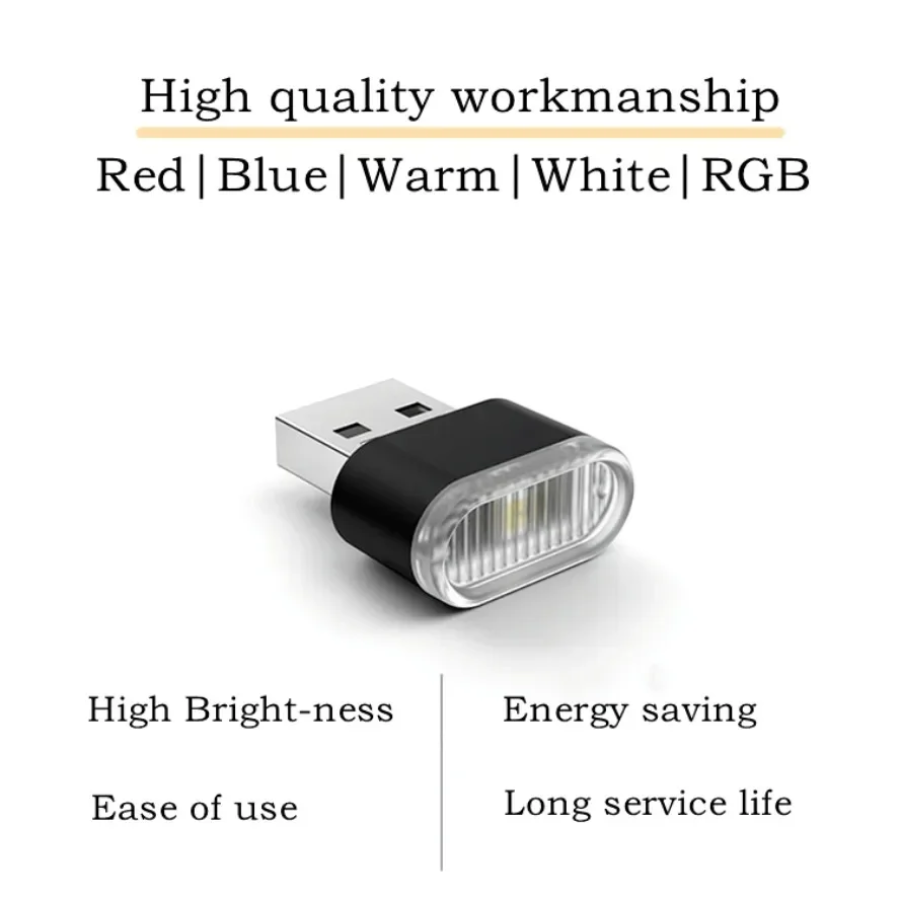 ไฟ LED USB ขนาดเล็ก 5V 5 ชิ้น/ - Car Interior Neon Light Usb บทวิจารณ์และราคา
