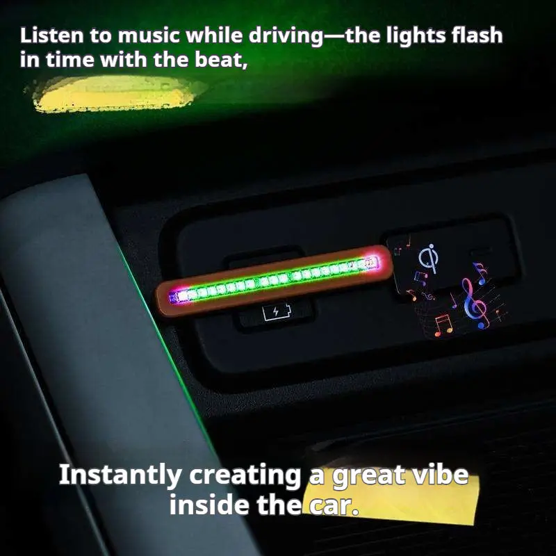 ไฟบรรยากาศในรถยนต์แบบมินิ LED  - Car Ambient Light Sound Activated บทวิจารณ์และราคา
