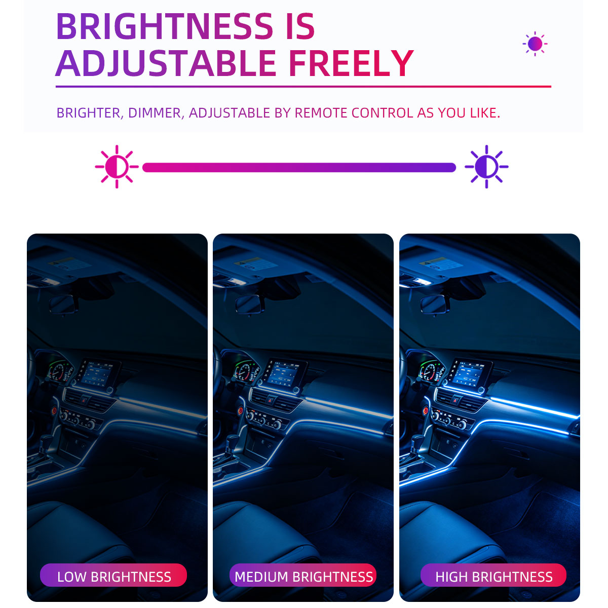 ไฟตกแต่งภายในรถยนต์ 4/5/6in1 ไ - Car Dashboard Light Fiber Optic บทวิจารณ์และราคา