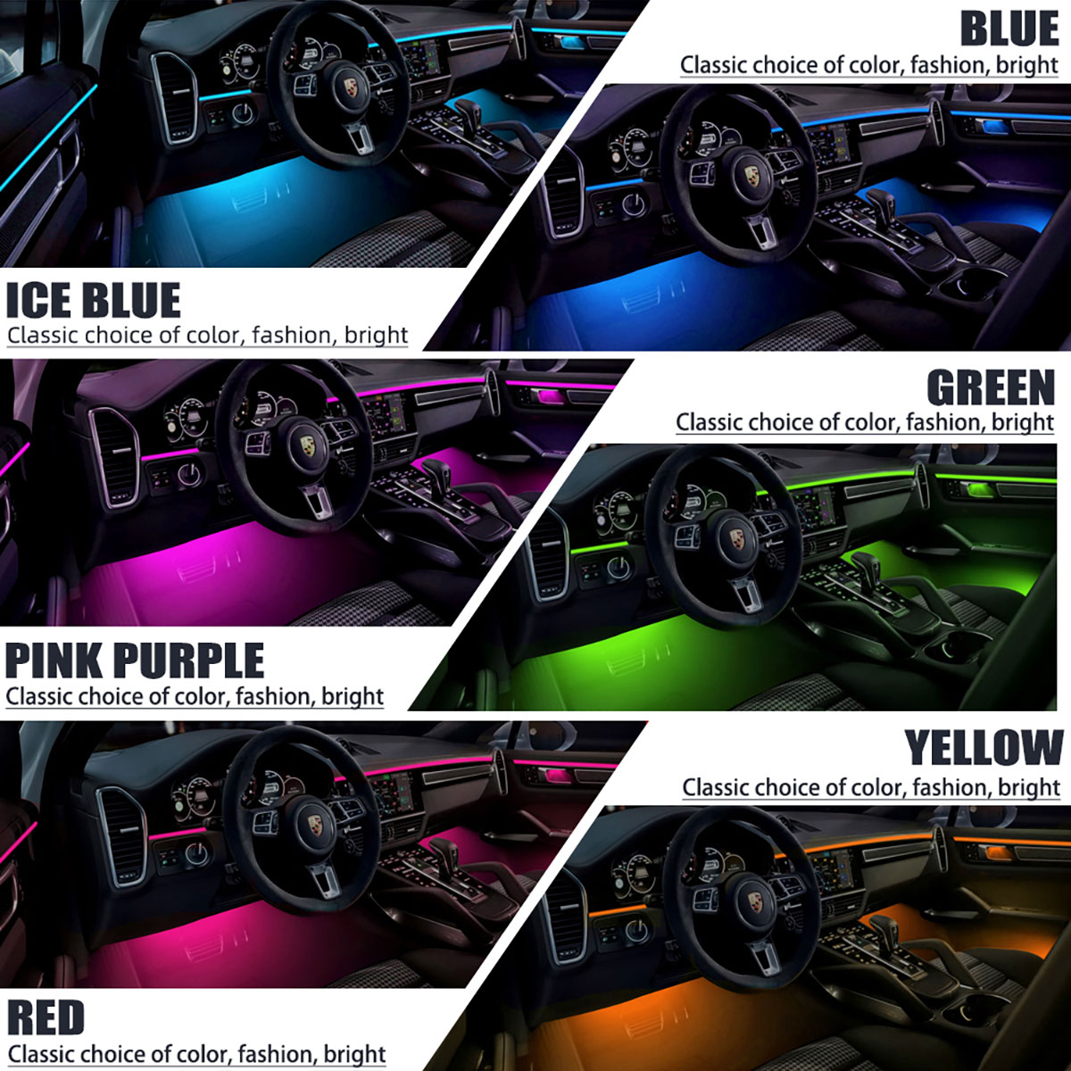 ไฟเส้นใยแก้วนำแสง LED สำหรับตก - Car Dashboard Light Fiber Optic บทวิจารณ์และราคา