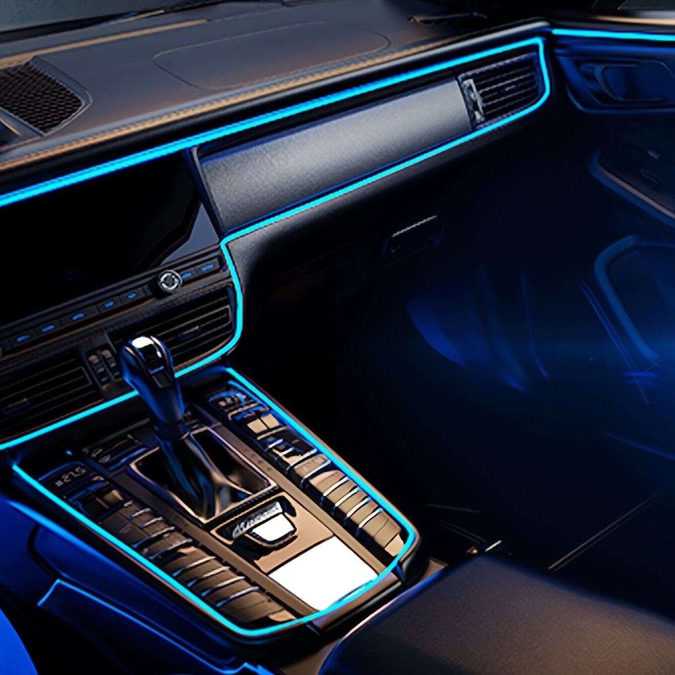 ไฟ LED ประดับภายในรถยนต์2m/3M/ - Car Interior Neon Light Usb บทวิจารณ์และราคา
