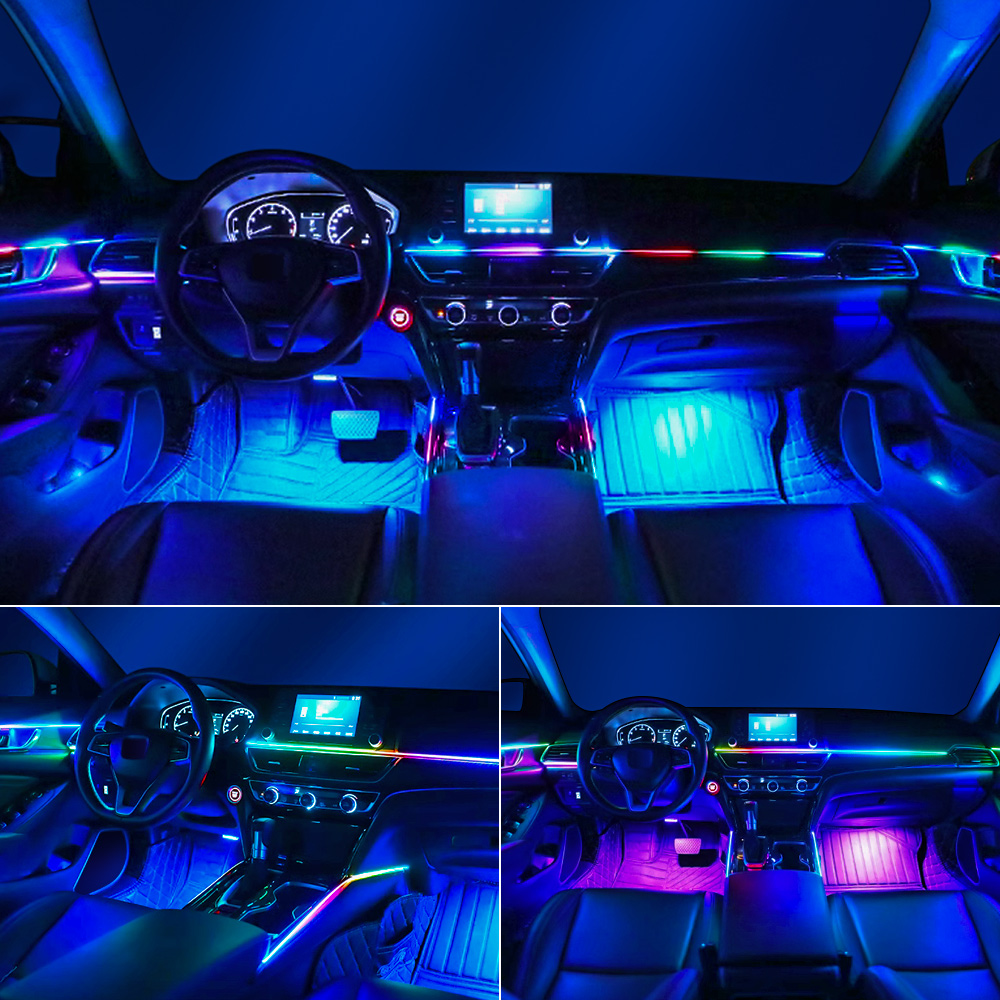 Universal LED รถ Ambient Light - Car Ambient Lighting 64 Color บทวิจารณ์และราคา
