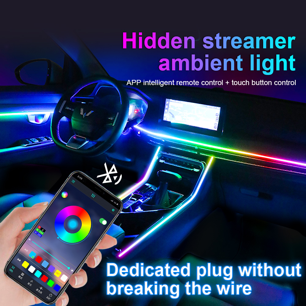 RGB LED แสงบรรยากาศ Symphony H - Car Dashboard Light Fiber Optic บทวิจารณ์และราคา