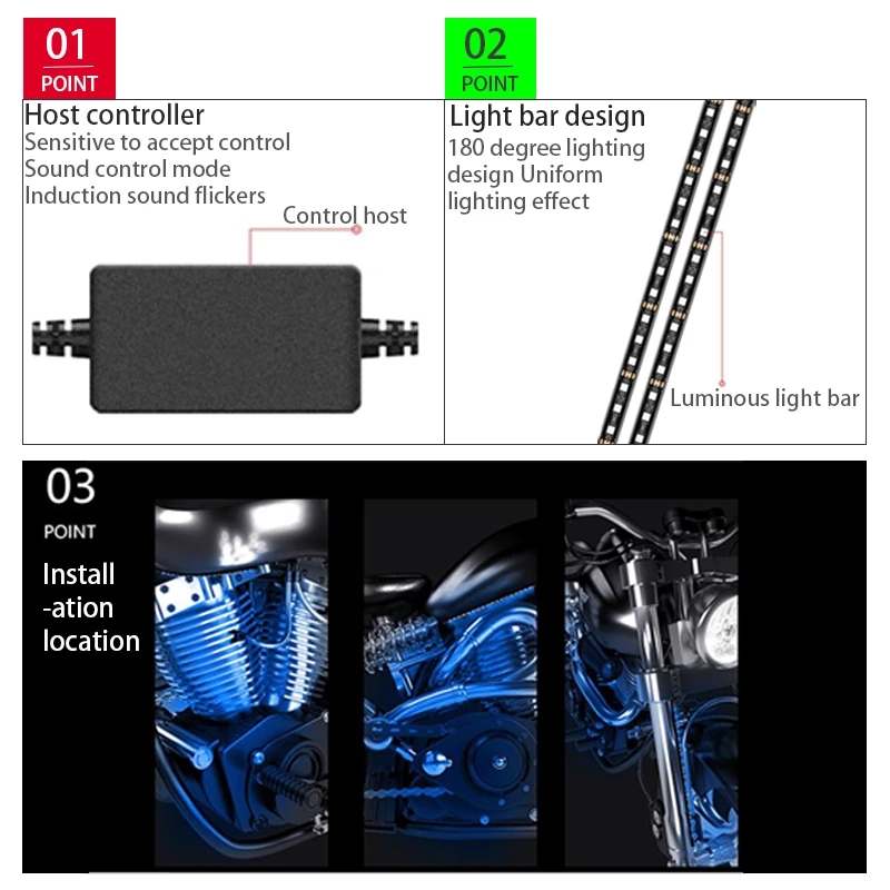 LED รถจักรยานยนต์ตกแต่ง Ambien - Car Led Strip 12V Waterproof บทวิจารณ์และราคา