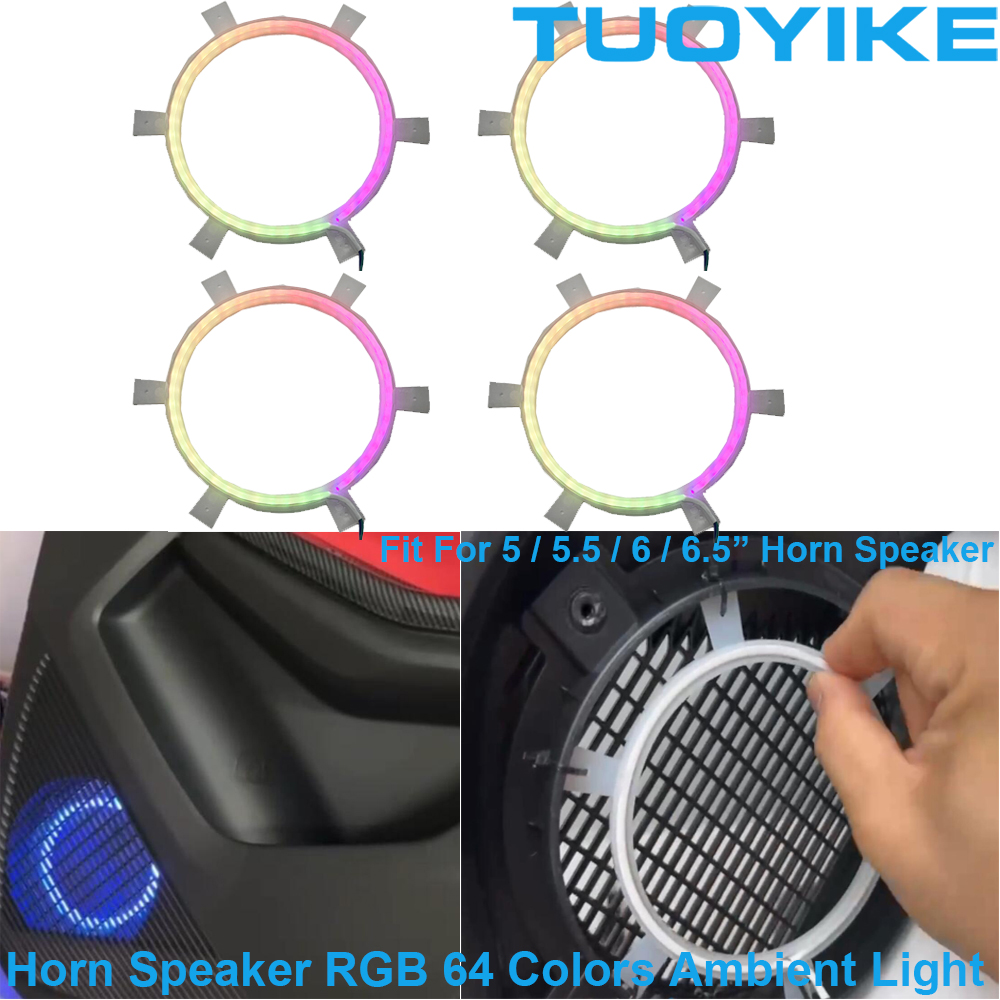 4PCS LED Symphony Car Audio Ho - Car Ambient Light Door Panel Acrylic บทวิจารณ์และราคา