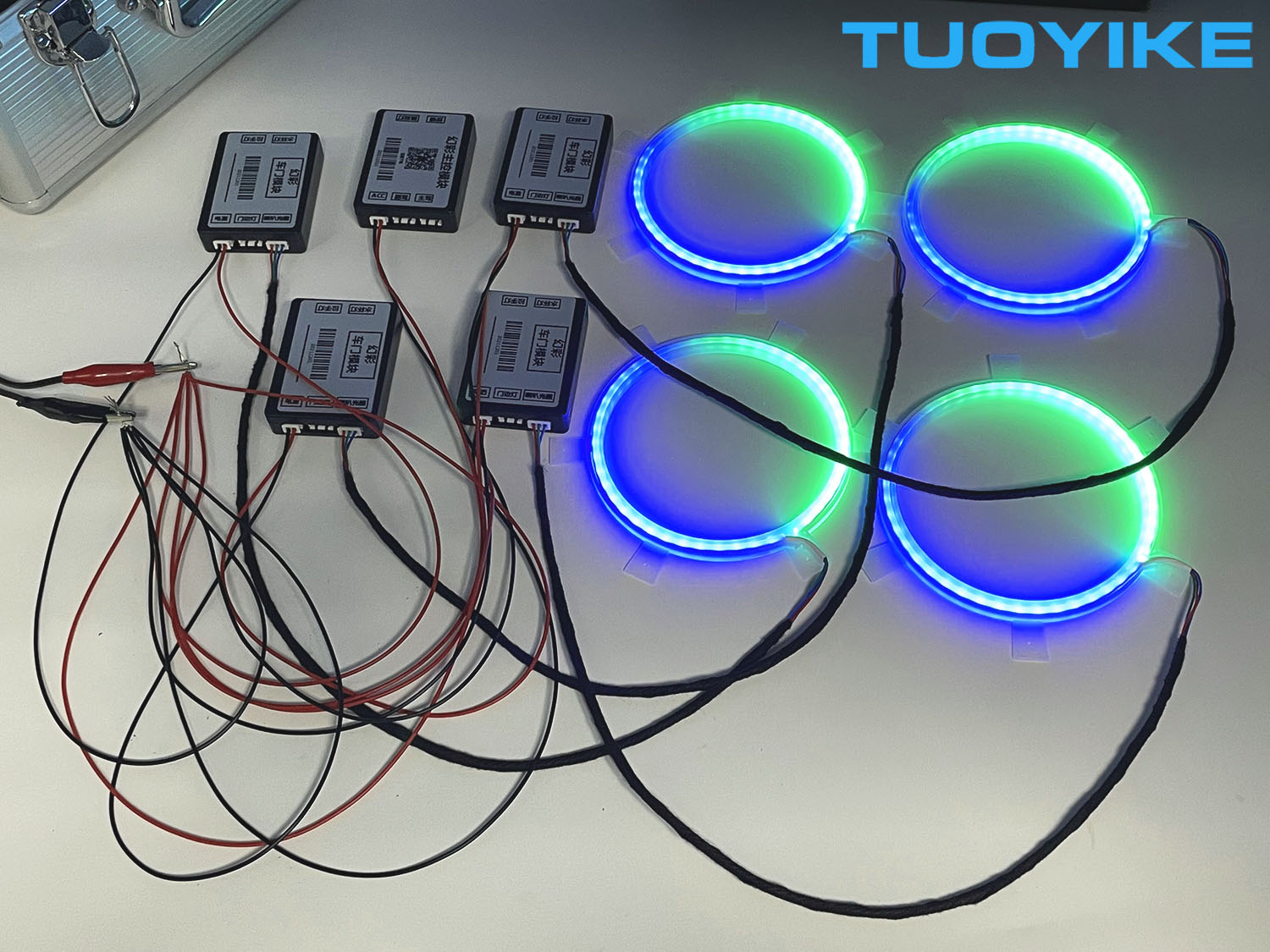 4PCS LED Symphony Car Audio Ho - Car Ambient Light Door Panel Acrylic บทวิจารณ์และราคา