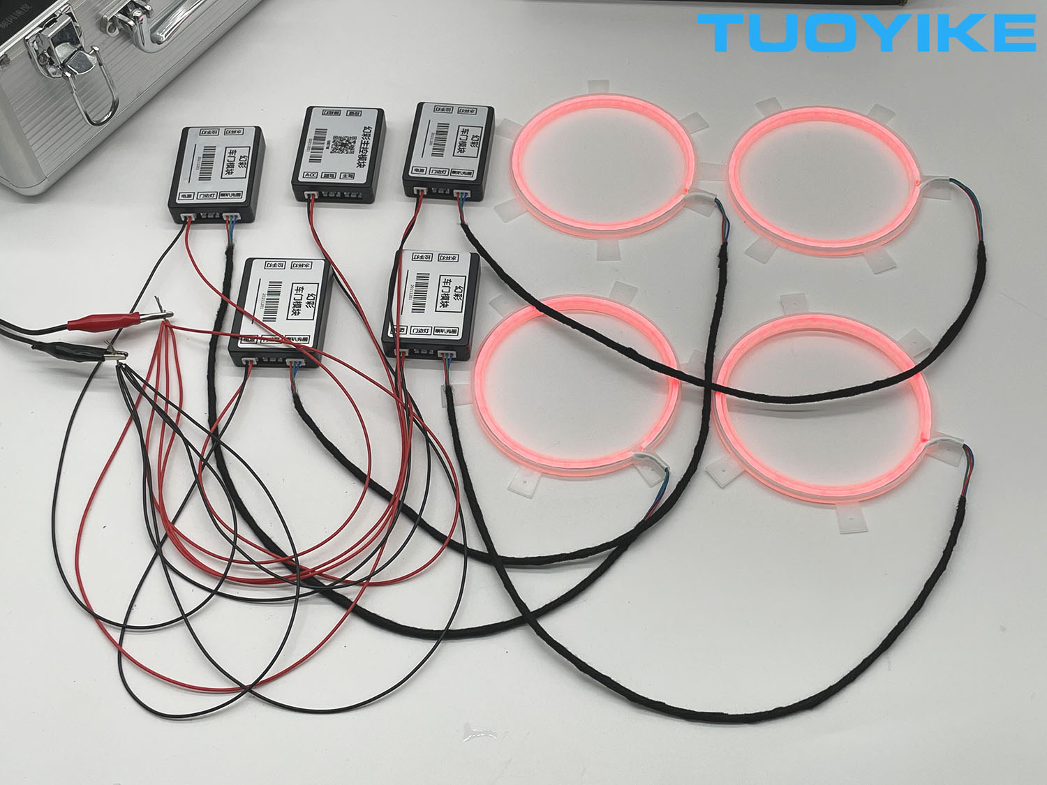 4PCS LED Symphony Car Audio Ho - Car Ambient Light Door Panel Acrylic บทวิจารณ์และราคา
